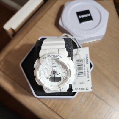 Casio G Shock GMAS130-7A - White