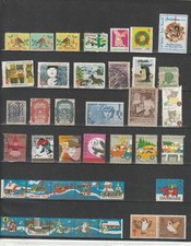 Lot de 49 vignettes monde