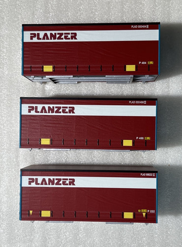 Märklin Trix 24474  H0 Sattel / Pritsche / Container "PLANZER" 3er Set | Condition: Gebraucht