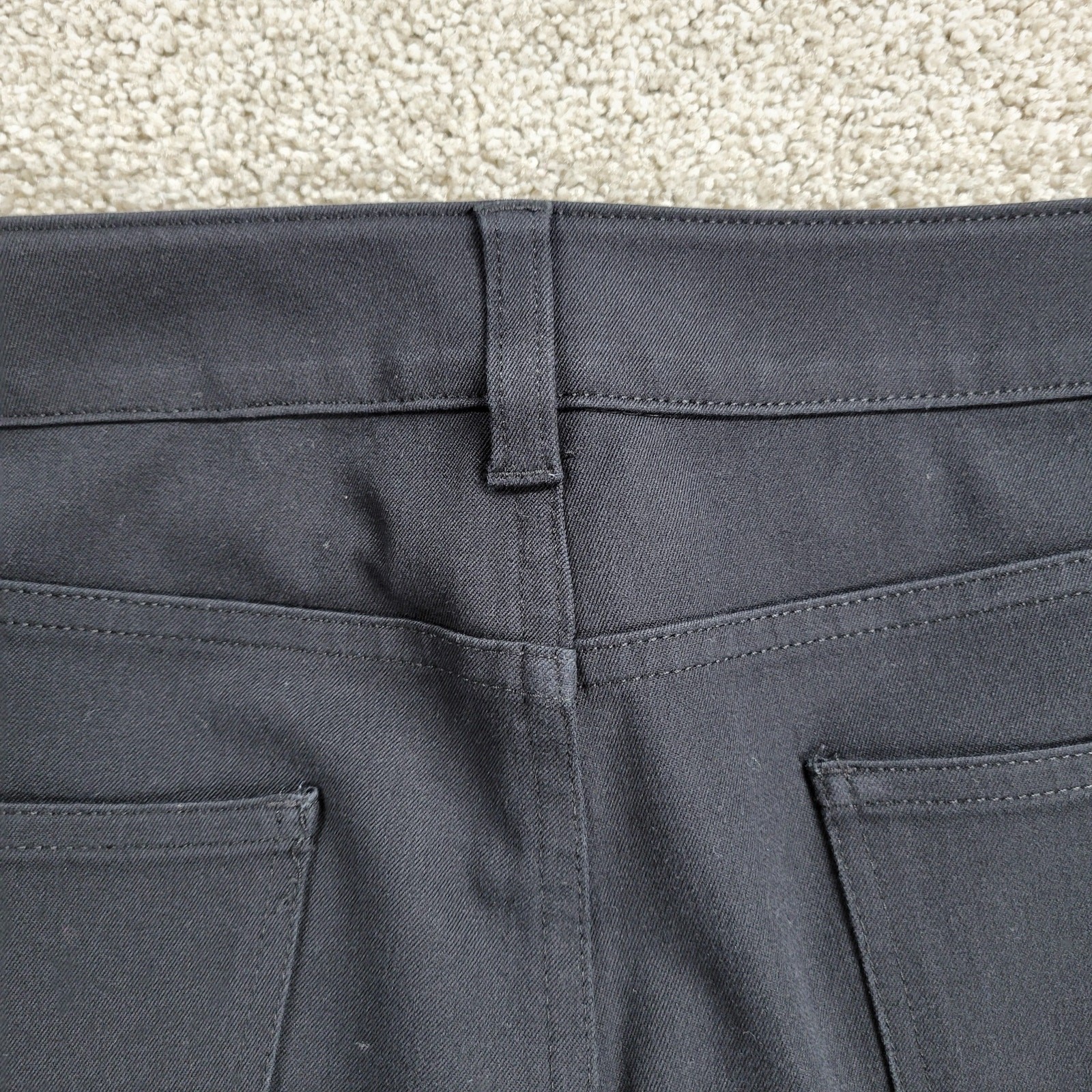 TALBOTS Pants 12 Black Solid Plain Straight Leg S… - image 8