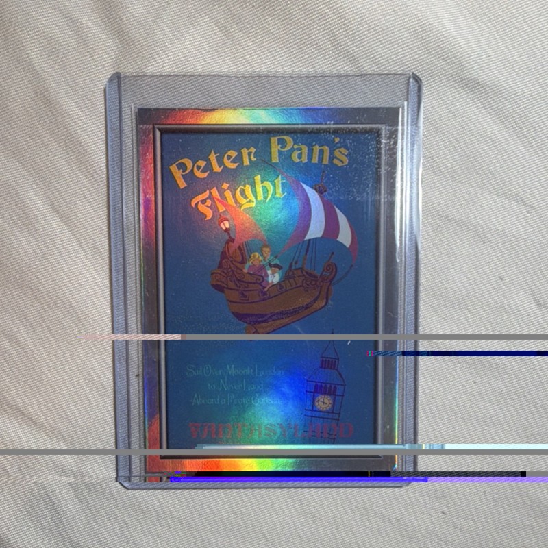 Topps 2025 Disneyland 70 Peter Pan's Flight Insert P-5 Silver Refractor
