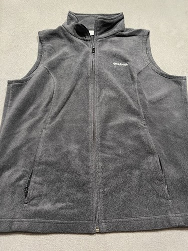 Columbia Weste Damen Übergröße 1X schwarz weiches Fleece durchgehender Reißverschluss Outdoor - Bild 1 von 9