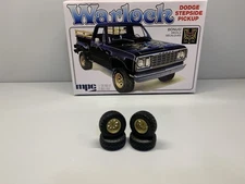 MPC 1/25  Dodge Warlock Gold Wagon Wheels And Desert Dog Off Road Tires/Junkyard