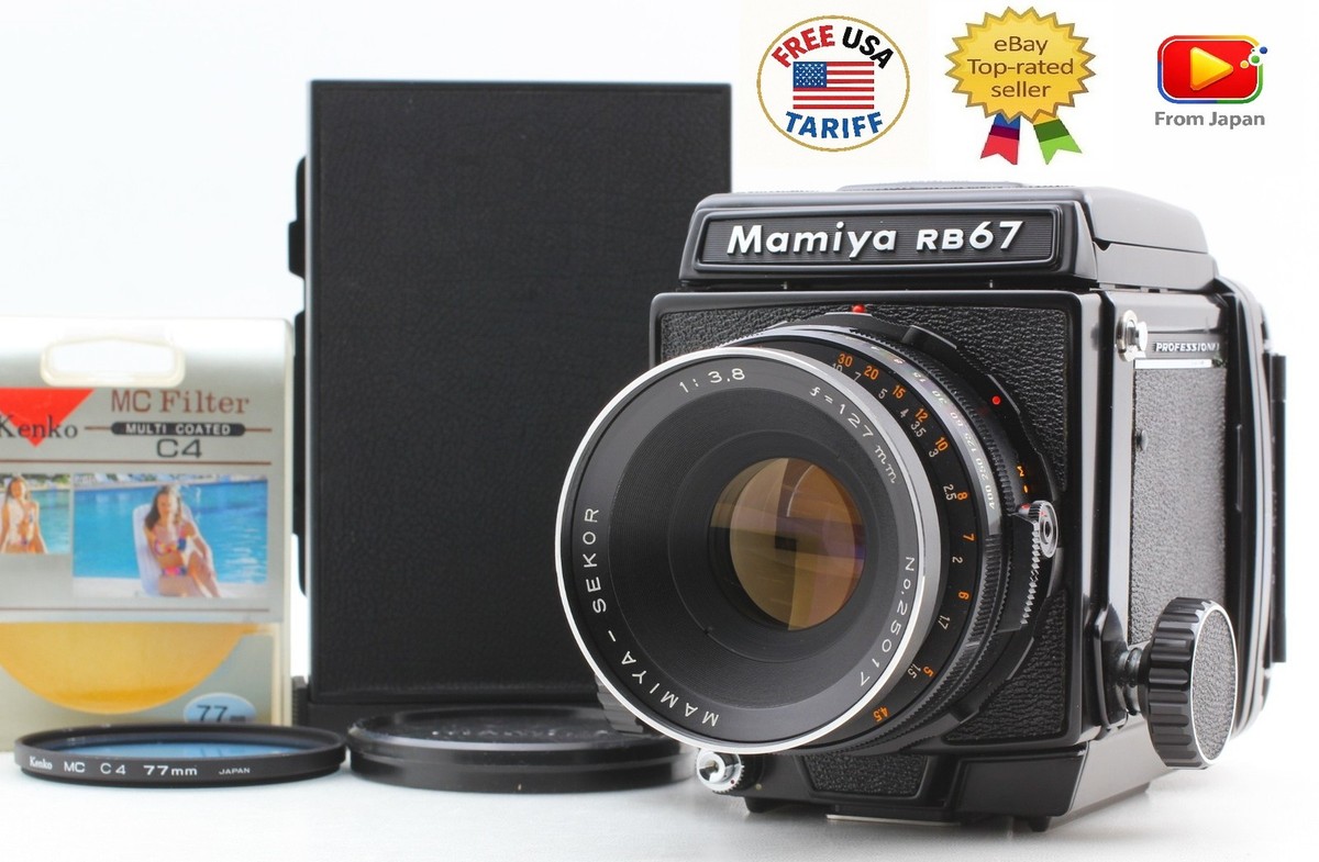 w/Polaroid [ Mint+ ] Mamiya RB67 Pro Film Camera 127mm f3.8 Lens