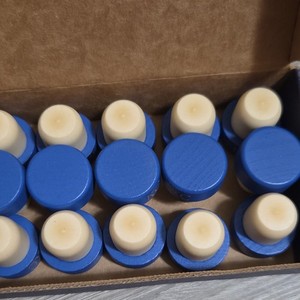 KC Wine Company Blue & Beige Wine Bottle Stopper/Plug Pieces Lot