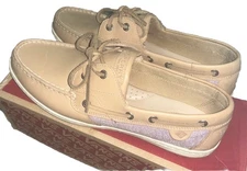 Sperry Beige Top-Sider Women’s Size 11 Or Men’s Size 9.5! Excellent Shape!