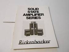 VINTAGE MUSICAL INSTRUMENT CATALOG #10127 -1970s RICKENBACKER AMPLIFIERS