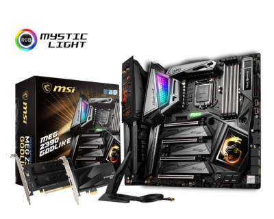 MSI MEG Z390 GODLIKE Motherboard Intel Z390 LGA 1151 DDR4 3 x M.2 E-ATX USB 3.1
