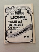 Vtg 1970 Lionel Train and Accessory Manual of Lifetime Railroading Booklet