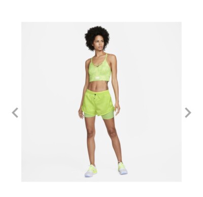 Nike Women's Icon Clash Tempo Luxe Mid-Rise Running Shorts - NWT Size M