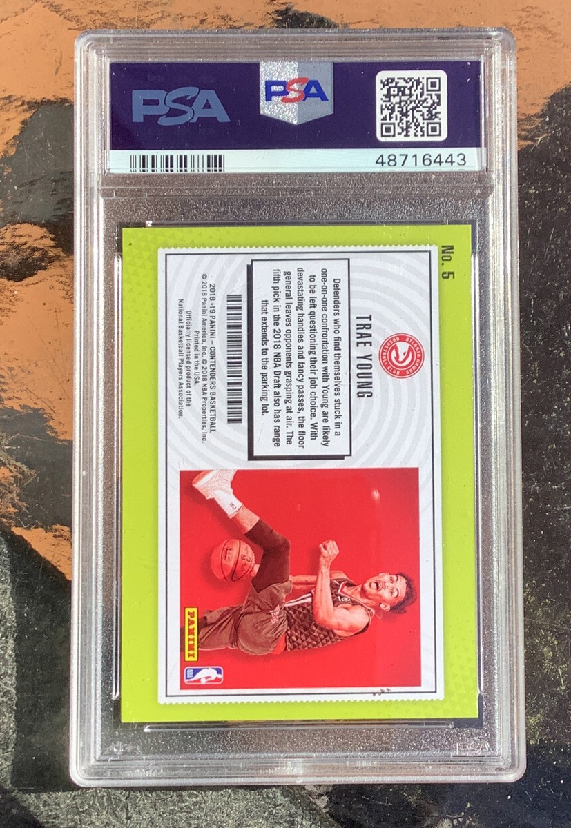 2018 Panini RC TRAE YOUNG PSA 9 Panini Contenders Lottery Ticket