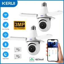 2PCS Wifi Wireless Security Camera System Outdoor Home Night Vision Cam 3MP HD