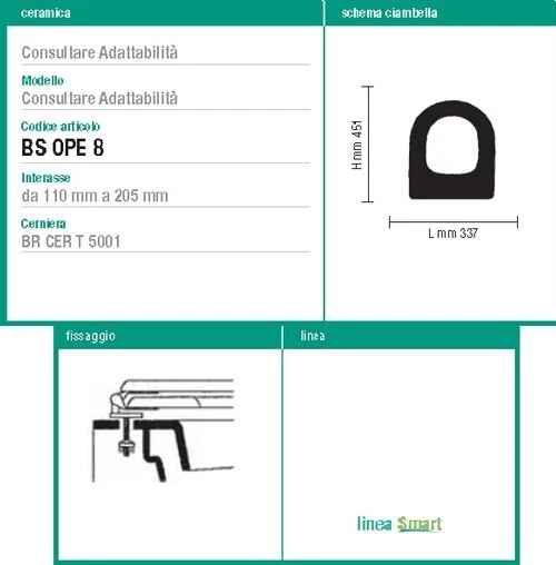 Sedile per wc SINTESI Cesame con anima in legno - ACB Ercos - Immagine 2 di 4