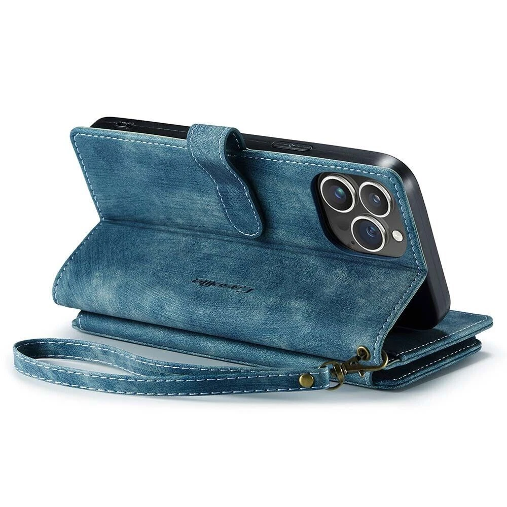 Durable Wallet Phone Case for Apple iPhone 15 14 13 12 11 Pro Pro Max
