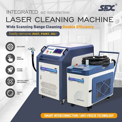 SFX Laser Cleaning Machine 1500W Rust Paint Remover Wider Scanning Range 250mm