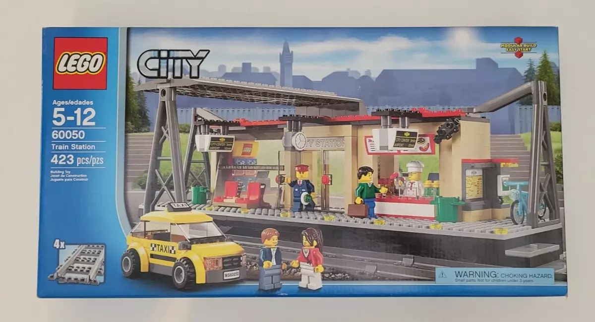 Lego 60050 City Train Station Building Toy New in Box Sealed Taxi