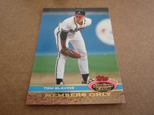 1991 STADIUM CLUB MEMBERS ONLY MLB CARD TOM GLAVINE BRAVES HOF EBay