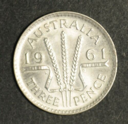 Australia Threepence 1961 Gem Uncirculated  - Bild 1 von 2