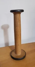 Antique Primitive Vintage Wood Textile Mill Yarn Thread Spool * 10 x 49  (BX16)
