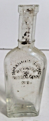 Ridenour-Baker Grocery Co Kansas City MO 5 5/8'' tall bottle antique EMPTY