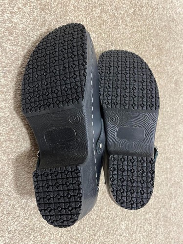Verka schwarze NH Damen Leder Slipper Pantoletten EXH Sandalen, EU 39, UK 5,5 - Bild 4 von 4