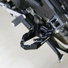 Black BUZZ Front Wide Foot Pegs For Triumph Tiger 900 GT Rally 2023 2024 23 24