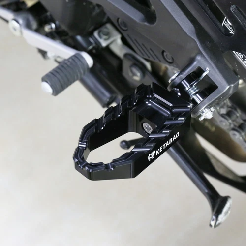 Black BUZZ Front Wide Foot Pegs For Triumph Tiger 900 GT Rally 2023 2024 23 24