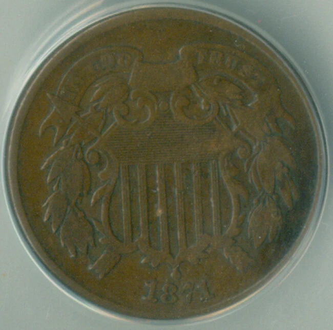 1871 2c ANACS F-12 (2228237) - Image 2 of 4