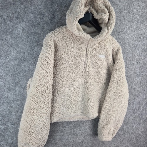 Everlast Jumper Womens 18 Beige Pullover Teddy Fleece Hoodie 12606 - Picture 8 of 10