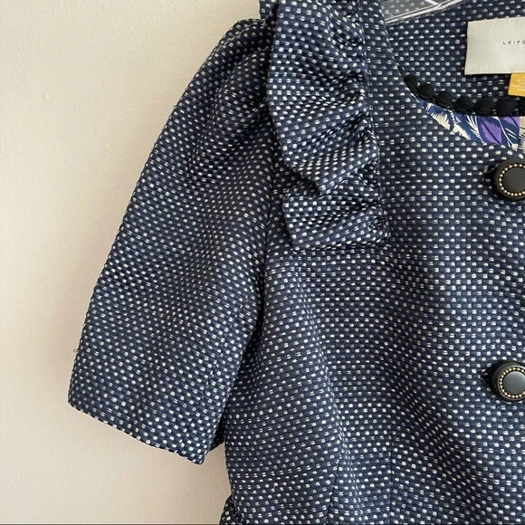 ANTRO LEIFSFOTTIR 女式夹克粗花呢尺寸 4 短款所有场合 — 第 3/4 张图片