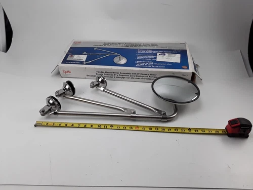 Truck Conventional Fender Mount Mirror 28443 Support Stainless Steel Assembly