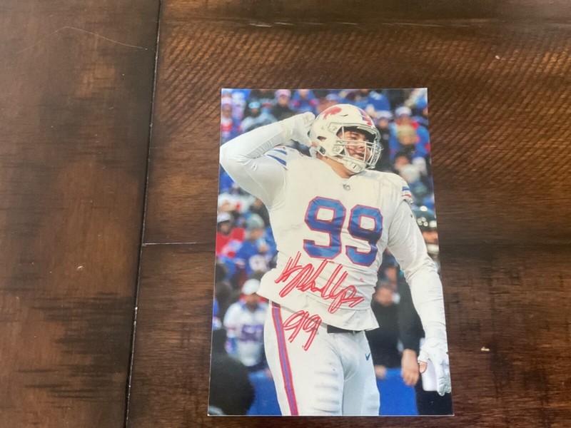 Harrison Phillips Buffalo Bills Signed 4X6 Photo