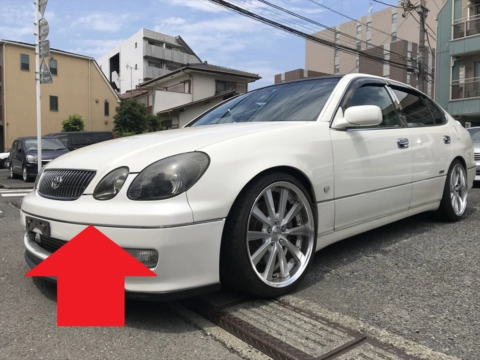 Parachoques delantero trasero moldura cromada OEM Toyota 97-05 Aristo Lexus GS300/400/430 Foto 4 de 4