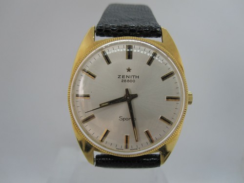 Orologio Vintage ZENITH 28800 SPORTO Cal.2562 Carica Manuale Oro 18k | eBay