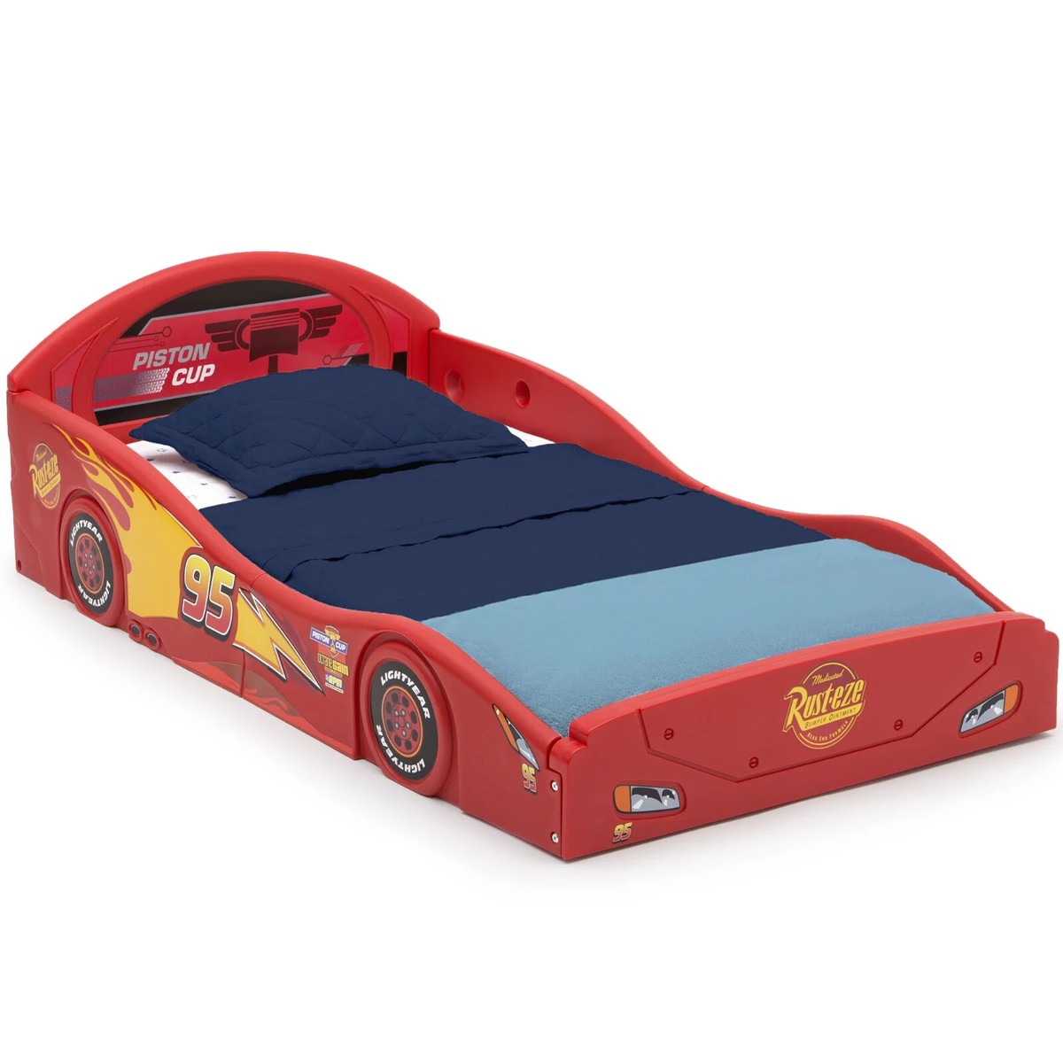 カーズ ライトニング　マックインベット Cars Toddler Bed Lightning McQueen Plastic Safe Race Car Bed Frame
