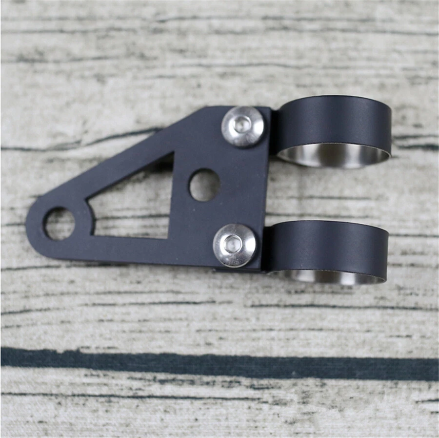 4mm steel headlight bracket turn lights bracket mount Holder For 41mm Fork 75mm - Image 4 of 4