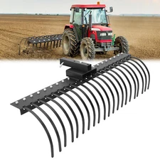 21-Pine Straw Rake Attachment for Lawn Tractors, ATVs, and UTVs W/2" Receiver