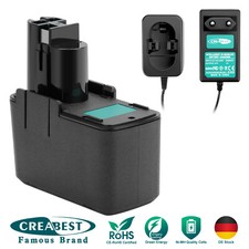 9,6V Ni-MH Batteria/Caricabatterie per Bosch 2607335035 BH-974N PSR PSB 9,6VES-2