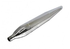 28mm Zigarren Auspuff Endtopf Chrom für Zündapp Hercules Kreidler