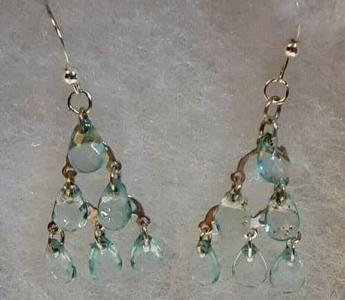ELEGANT BEADED 18 1/2" NECLACE SET/ ACQUA COLORE/ EARRINGS AND BRACELET INCLUDED - Picture 5 of 8