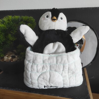 puppet cover penguin kaloo igloo gabin blue green stars Kp05922