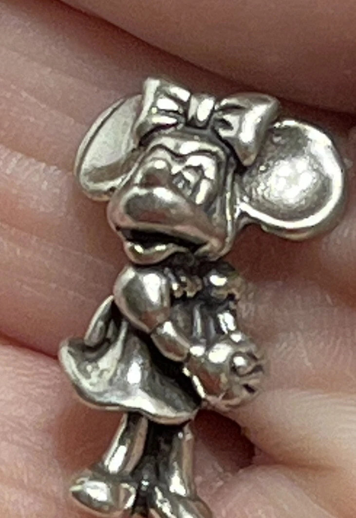 VINTAGE STERLING SILVER MINNIE MOUSE CHARM 2.9 GRAMS 3