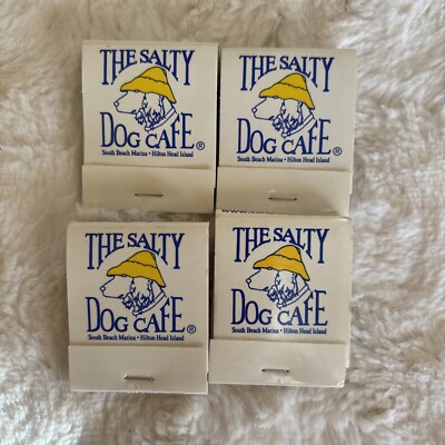 Vintage - 4 Matchbooks- The Salty Dog Cafe South Beach Marina Unstruck