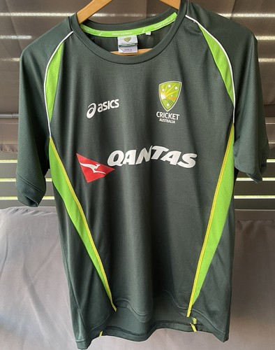 Official Cricket Australia Men’s Size Small ASICS Quantas Training Top - Picture 2 of 12