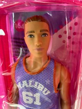 NEW Barbie Fashionistas #164 KEN DOLL w/ Sculpted Brown Hair Malibu Tank & Pants