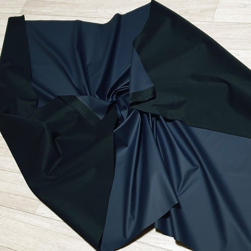 MATTE NON TOXIC PU VINYL LATEX RUBBER WATERPROOF RAINCOAT FABRIC WHITE BLACK 54" - Picture 90 of 158