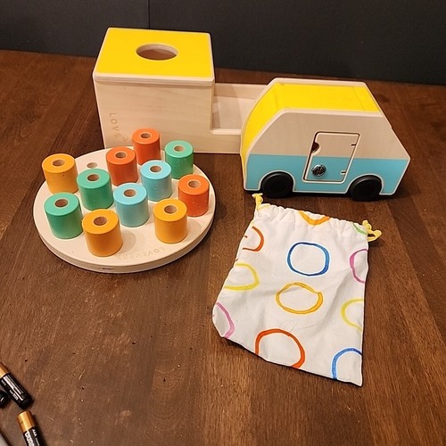 LOVEVERY Lot Montessori Wooden Baby Toys REPLACEMENT PARTS PIECES Odds & Ends