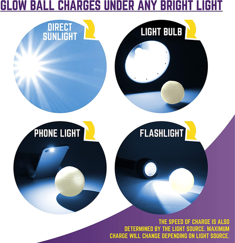 Glowing Fetch Ball, Dog Ball Toys, 2.5" 2-Pack Balls - Picture 3 of 8