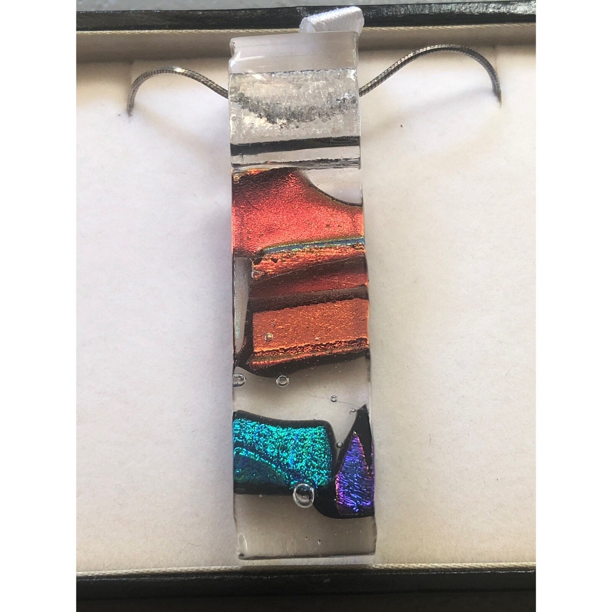 Vivian Shimoyama Breakthrough Handcrafted, Fused Glass Necklace