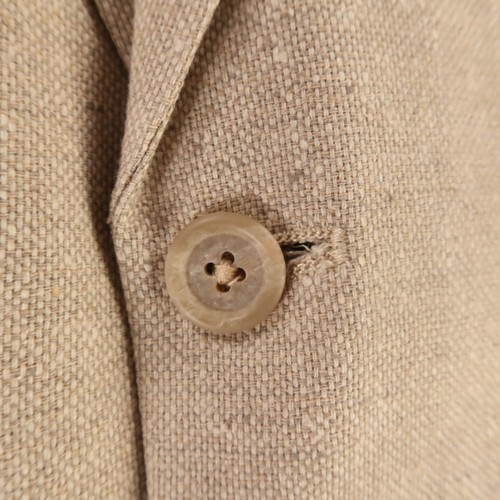 Giacca Robert Stock S beige 100% seta hopsack matka blazer cappotto sportivo 38R - Foto 6 di 16